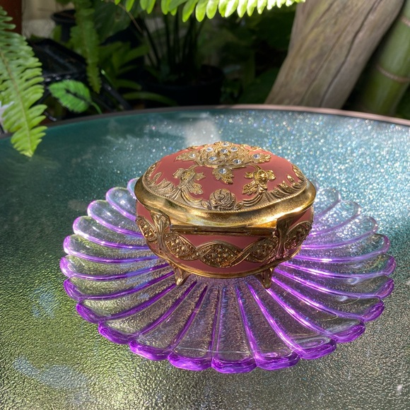 VTG Otaru Japanese Music Box Beautifully Detailed With Precious Rhinestones 💥 - Picture 3 of 9